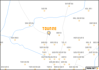 map of Tounré