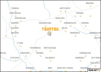 map of Tountou