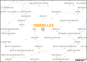 map of Tourailles