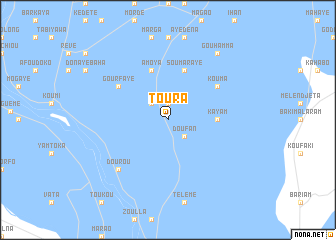 map of Toura