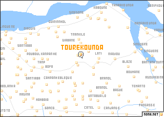 map of Tourékounda