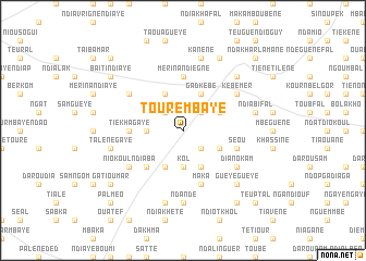 map of Touré Mbaye