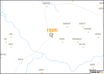 map of Touri