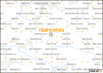 map of Tourmignies