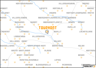 map of Tourmont