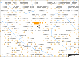 map of Tournain