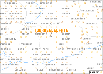 map of Tournée del Fate