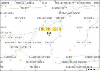 map of Tournissan
