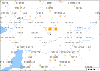 map of Tourón