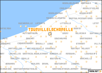 map of Tourville-la-Chapelle
