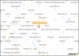map of Toussieux