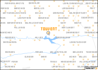 map of Touvent