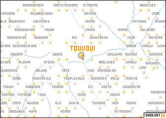 map of Touvoui