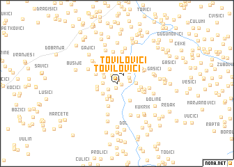 map of Tovilovići