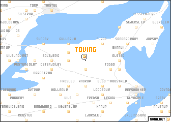 map of Tøving