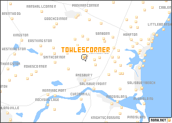 map of Towles Corner