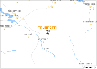 map of Town Creek