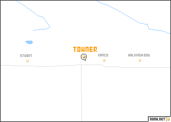 map of Towner