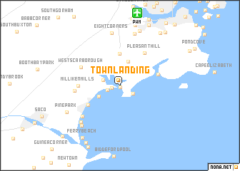 map of Town Landing