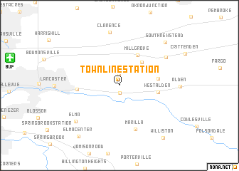 map of Town Line Station