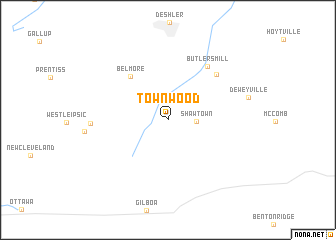 map of Townwood