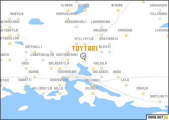 map of Töytäri