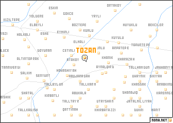 map of Tozan