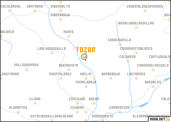 map of Tózar