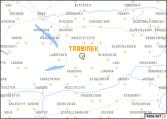 map of Trąbinek