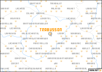 map of Trabusson