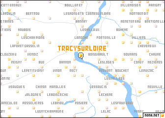 map of Tracy-sur-Loire