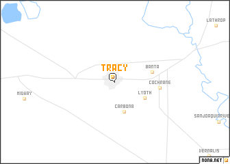 map of Tracy