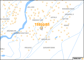 map of Traddiān