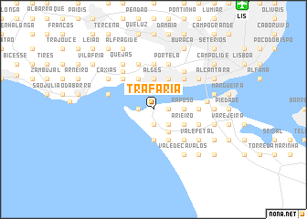 map of Trafaria