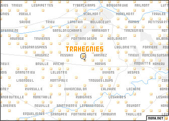 map of Trahegnies