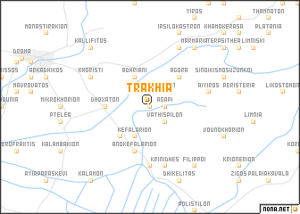 map of Trakhía