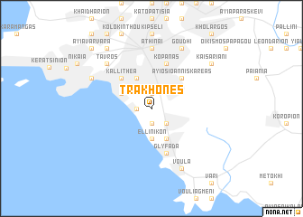 map of Trákhones