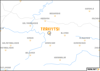 map of Trakiytsi