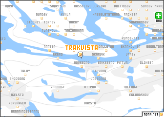 map of Träkvista