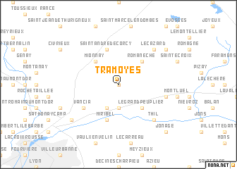 map of Tramoyes