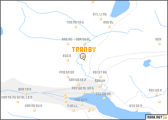 map of Tranby