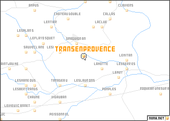 map of Trans-en-Provence