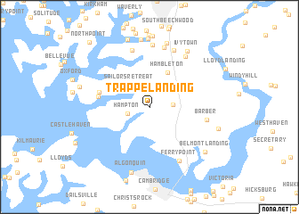 map of Trappe Landing