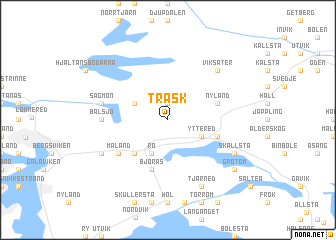 map of Träsk