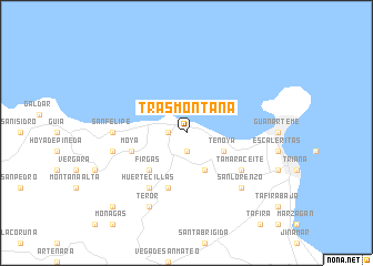 map of Trasmontaña