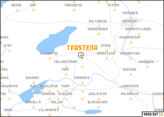 map of Trästena