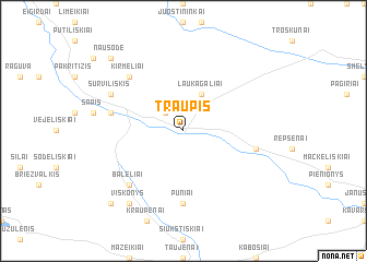 map of Traupis