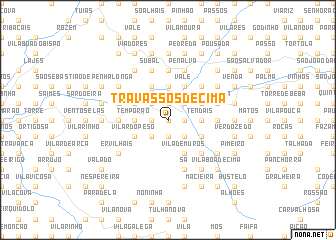 map of Travassos de Cima