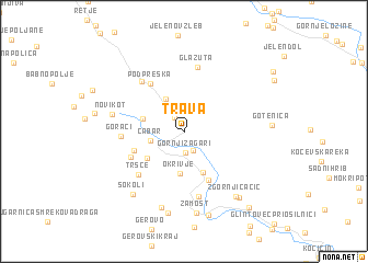 map of Trava