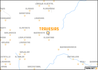 map of Travesías